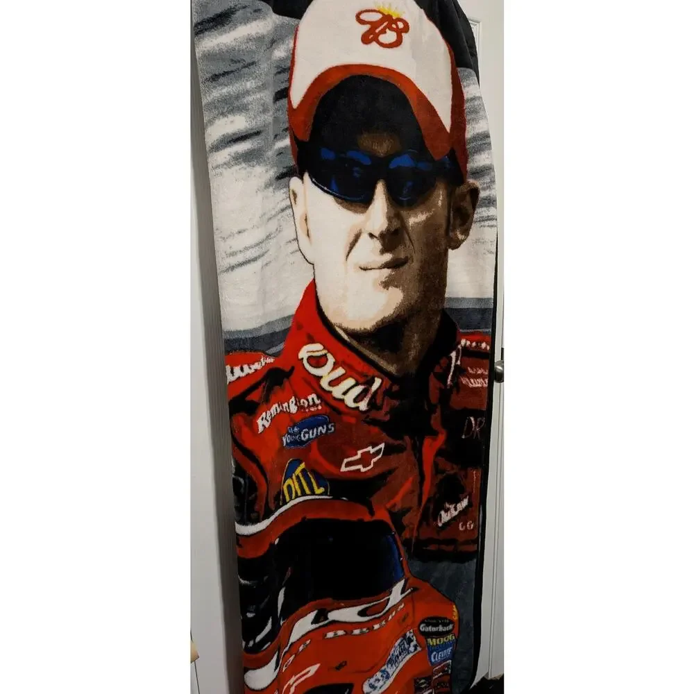Vintage Dale Earnhardt Jr. # 8 Budweiser Throw Blanket 56